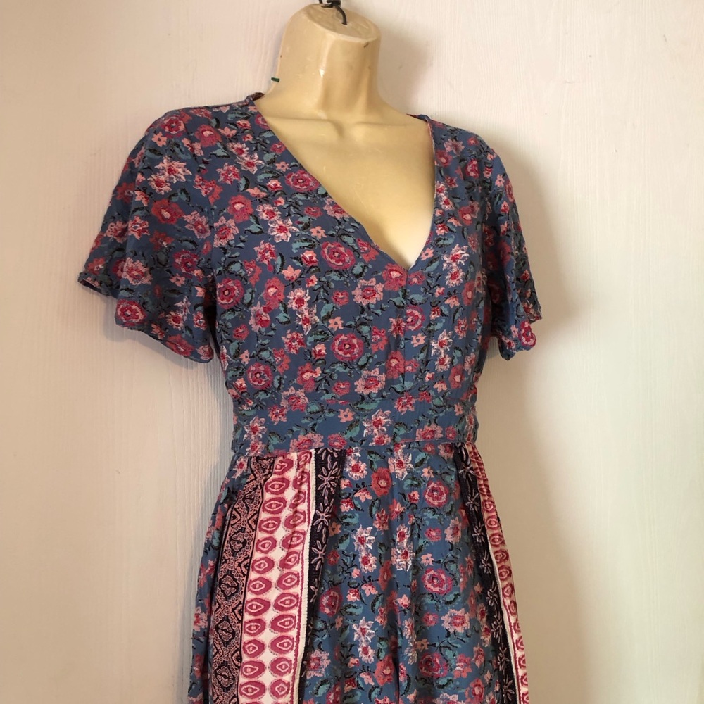 Floral V-Neck boho shorts spring Easter romper